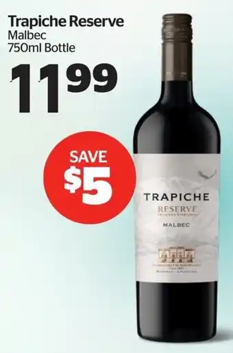 Calgary Co-op Trapiche Reserve offer