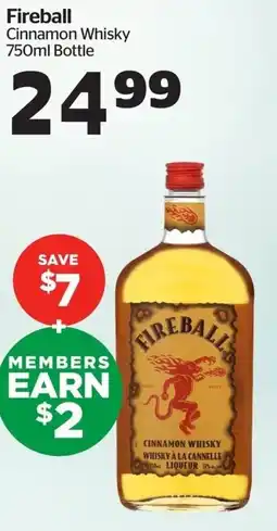 Calgary Co-op Fireball Cinnamon Whisky offer