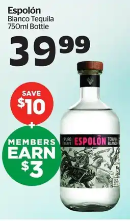 Calgary Co-op Espolón Blanco Tequila offer