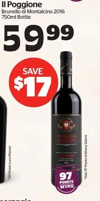 Calgary Co-op Il Poggione Brunello di Montalcino 2016 offer