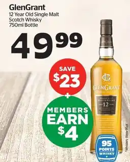 Calgary Co-op GlenGrant 12 Year Old Single Malt Scotch Whisky offer