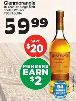 Calgary Co-op Glenmorangie 10 Year Old Single Malt Scotch Whisky offer