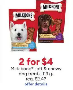 Petsmart Milk-bone soft & chewy dog treats offer