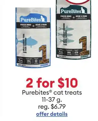 Petsmart Purebites cat treats offer