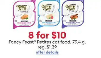 Petsmart Fancy Feast Petites cat food offer