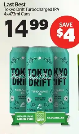 Calgary Co-op Last Best Tokyo Drift Turbocharged IPA offer