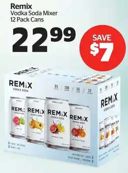 Calgary Co-op Remix Vodka Soda Mixer offer