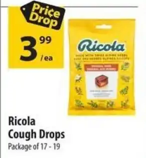 Co-op Ricola Cough Drops offer