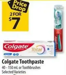 Co-op Colgate Toothpaste offer