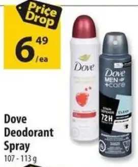 Co-op Dove Deodorant Spray offer