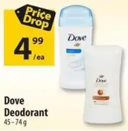 Co-op Dove Deodorant offer