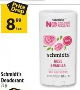 Co-op Schmidt's Deodorant offer