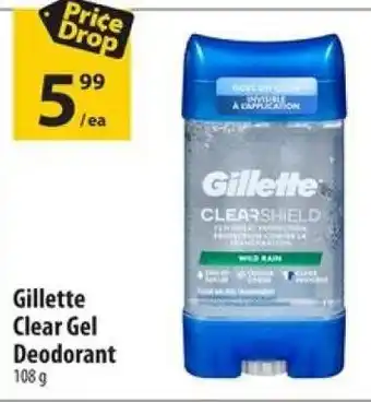 Co-op Gillette Clear Gel Deodorant offer