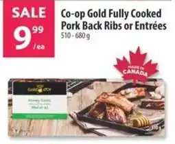 Co-op Co-op Gold Fully Cooked Pork Back Ribs or Entrées offer