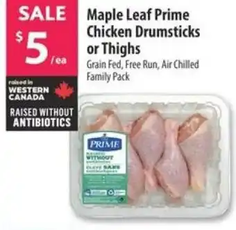 Co-op Maple Leaf Prime Chicken Drumsticks or Thighs offer