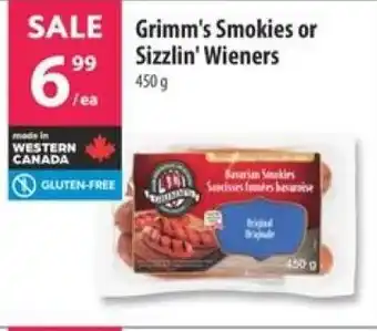 Co-op Grimm's Smokies or Sizzlin' Wieners offer