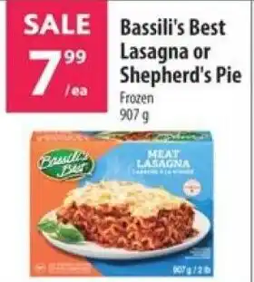 Co-op Bassili's best lasagna or shepherd's pie offer