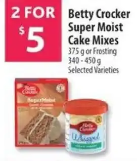 Co-op Betty crocker super moist cake mixes offer