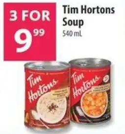 Co-op Tim Hortons Soup offer