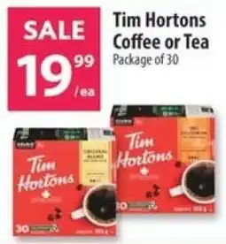 Co-op Tim Hortons Coffee or Tea offer