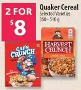 Co-op Quaker Cereal offer