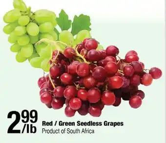 Arz Fine Foods Red / Green Seedless Grapes offer