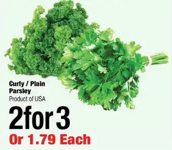 Arz Fine Foods Curly or Plain Parsley offer