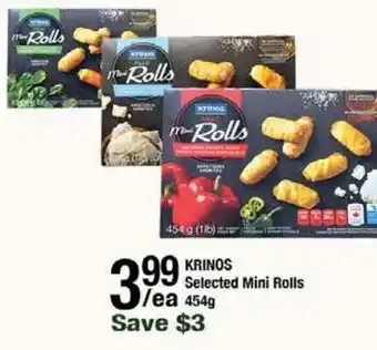 Arz Fine Foods KRINOS Selected Mini Rolls 454g offer