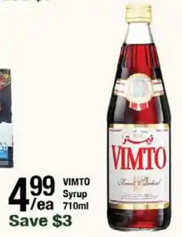 Arz Fine Foods VIMTO Syrup offer