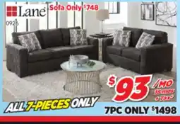 Surplus Furniture 7PC Package: Wowza Dusk Sofa & Loveseat offer