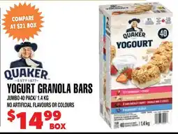 Len's Mill Stores Quaker Yogurt Granola Bars offer