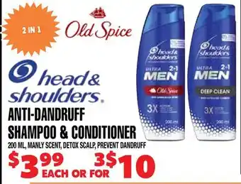 Len's Mill Stores Head & Shoulders Anti-Dandruff Shampoo & Conditioner offer