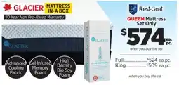 Surplus Furniture Galcier Queen Mattress Set offer