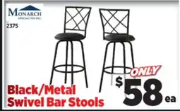 Surplus Furniture Black Swivel Bar Stool offer