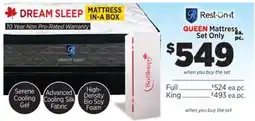 Surplus Furniture Dream Sleep Queen Mattress Set offer