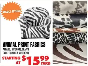 Len's Mill Stores Animal Print Fabrics offer