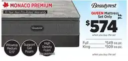 Surplus Furniture Monaco Premium Queen Mattress Set offer