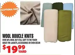 Len's Mill Stores Wool Boucle Knits offer