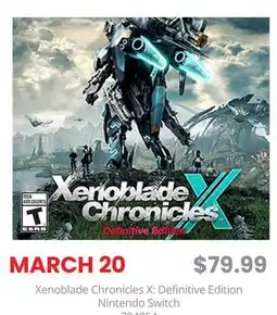 GameStop Xenoblade Chronicles X: Definitive Edition Nintendo Switch offer