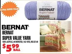 Len's Mill Stores Bernat Super Value Yarn offer