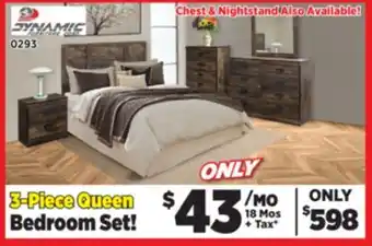 Surplus Furniture Montana 3-Piece Queen Bedroom Set offer