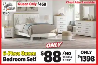 Surplus Furniture Linnocreek White 6-Piece Queen Bedroom Set offer