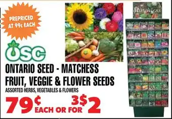 Len's Mill Stores Ontario Seed - Matchess Fruit, Veggie & Flower Seeds offer