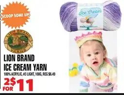 Len's Mill Stores Lion Brand Ice Cream Yarn offer