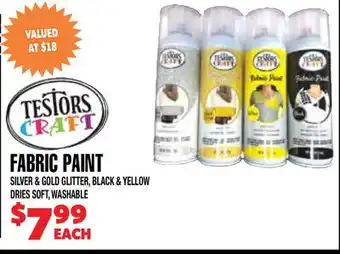 Len's Mill Stores Testors Craft Fabric Paint offer