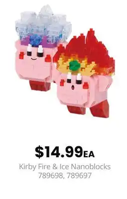 GameStop Kirby Fire & Ice Nanoblocks offer