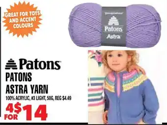 Len's Mill Stores Patons Astra Yarn offer