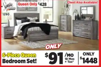 Surplus Furniture Bronyan Grey 6-Piece Queen Bedroom Set offer