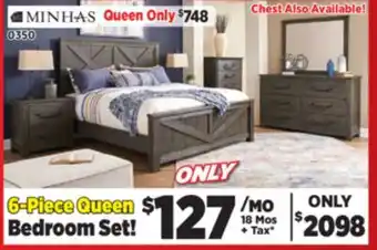 Surplus Furniture Montana 6-Piece Queen Bedroom Set offer