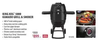 TA Appliances & Barbecues KING KEG 5000 KAMADO GRILL & SMOKER offer